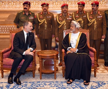 جلالة السلطان يستقبل جلالة الملك فيليبي السادس ملك مملكة أسبانيا