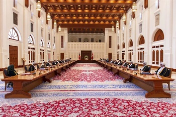 اجتماع مجلس الوزراء بحصن الشموخ العامر بولاية منح بتاريخ 9/3/2021