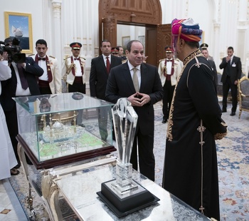 جلالة السلطان هيثم يستقبل فخامة الرئيس عبد الفتاح السيسي رئيس جمهورية مصر العربية