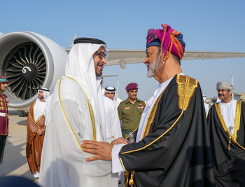 جلالة السلطان هيثم يستقبل رئيسُ دولة الإمارات العربية المتحدة