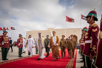 جلالة السلطان هيثم يستقبل رئيسُ دولة الإمارات العربية المتحدة