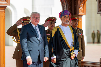 Su Majestad el Sultán recibe al Presidente de Alemania  