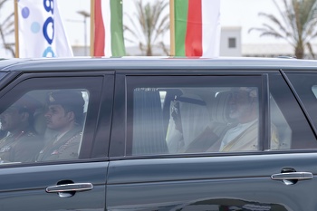 جلالة السلطان هيثم بن طارق يستقبل صاحب السمو الشيخ مشعل الأحمد الجابر الصباح أمير دولة الكويت