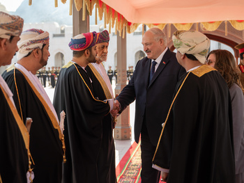Seine Majestät der Sultan empfängt den Präsidenten der Republik Belarus