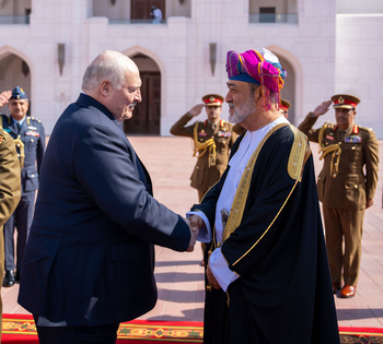 Seine Majestät der Sultan empfängt den Präsidenten der Republik Belarus