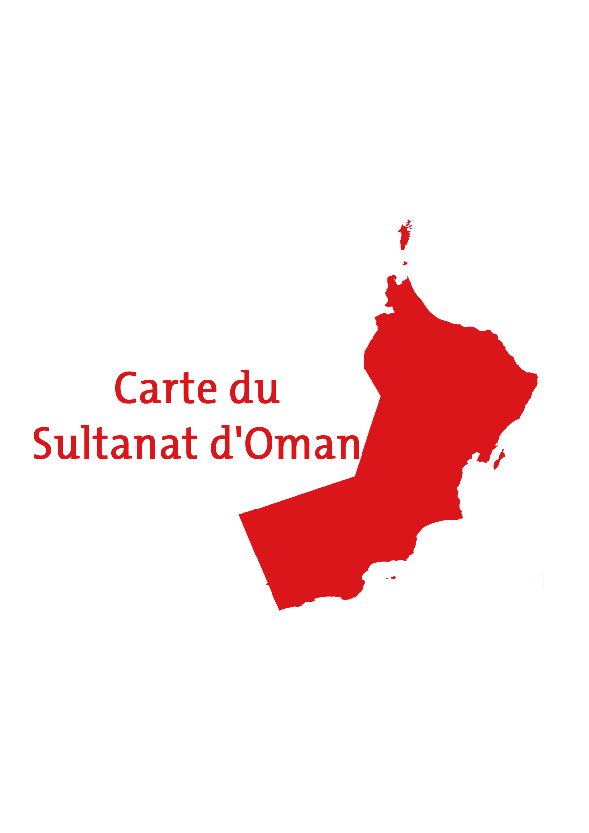 Image de la carte du Sultanat d'Oman
