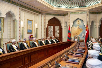 اجتماع مجلس الوزراء بقصر البركة العامر بتاريخ 1/1/2025
