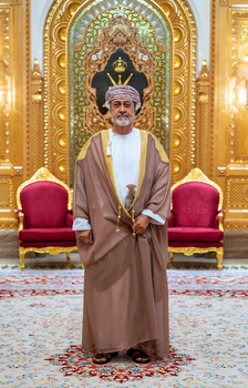 جلالة السلطان المعظم يستقبل حاكم الشارقة