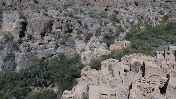 Pueblo de Wadi Bani Habib en la wilaya de Nizwa	