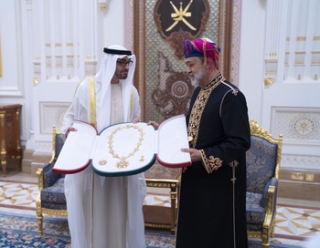 Su Majestad el Sultán recibe al Presidente de los Emiratos Árabes Unidos