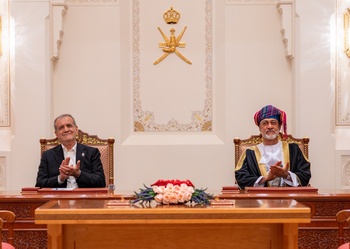 Su Majestad el Sultán recibe al Presidente de Irán