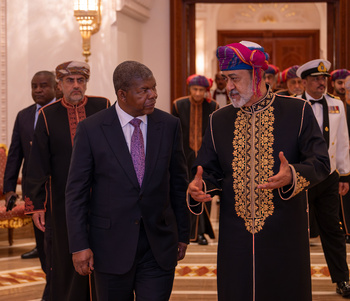 Su Majestad el Sultán recibe a Su Excelencia el Presidente João Manuel Lourenço, Presidente de la República de Angola