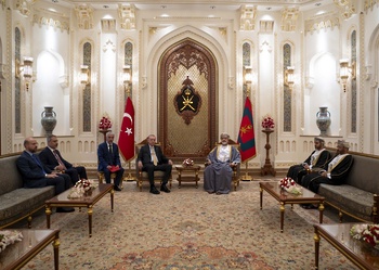 جلالة السلطان المعظم يستقبل الرئيس التركي بتاريخ 22/10/2025