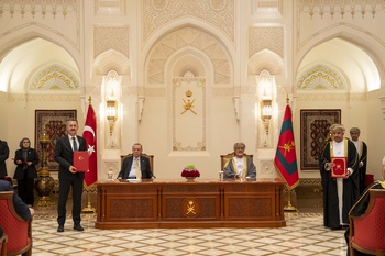 جلالة السلطان المعظم يستقبل الرئيس التركي بتاريخ 22/10/2025