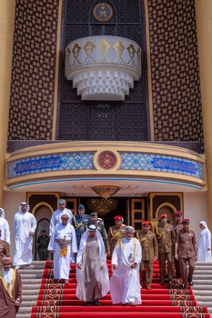 Su Majestad el Sultán recibe al Presidente de los Emiratos Árabes Unidos