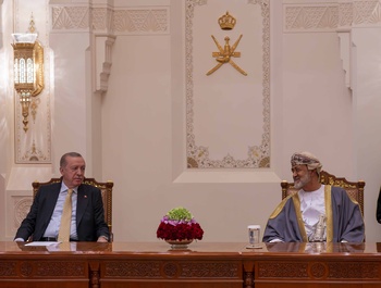 جلالة السلطان المعظم يستقبل الرئيس التركي بتاريخ 22/10/2025