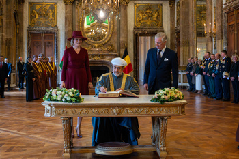 Visita de Su Majestad el Sultán al Reino de Bélgica
