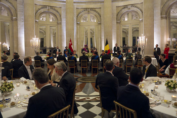 Visita de Su Majestad el Sultán al Reino de Bélgica
