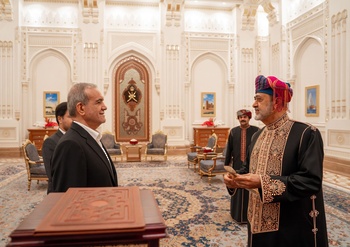 Su Majestad el Sultán recibe al Presidente de Irán