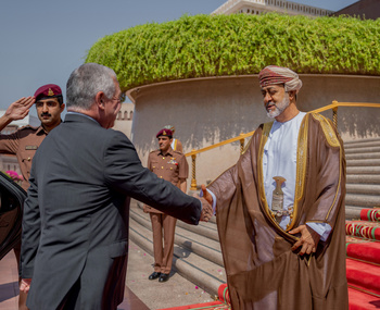 Sa Majesté le Sultan reçoit le Roi du Royaume hachémite de Jordanie