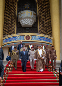 Sa Majesté le Sultan Haitham reçoit Son Excellence le Président Abdel Fattah Al Sissi, Président de la République arabe d’Égypte