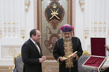 Sa Majesté le Sultan Haitham reçoit Son Excellence le Président Abdel Fattah Al Sissi, Président de la République arabe d’Égypte