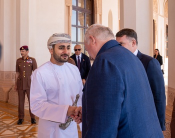 جلالةُ السُّلطان المُعظّم يستقبلُ الرئيس البيلاروسي 2025/12/1
