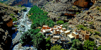 Wadi Al Nakhr, en la Wilaya de Al Hamra