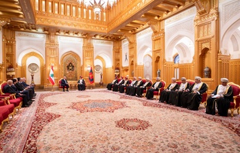 HM The Sultan receives the President of Lebanon