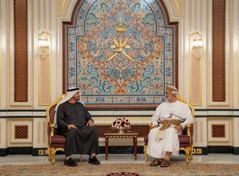Sa Majesté le Sultan reçoit le Président des Émirats arabes unis