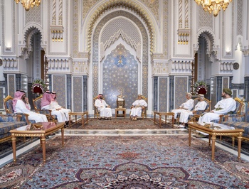Sa Majesté le Sultan reçoit le Prince Héritier d’Arabie Saoudite le 12 septembre 2023