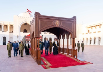 Sa Majesté le Sultan reçoit le Président libanais