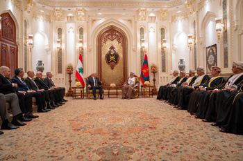 Sa Majesté le Sultan reçoit le Président libanais