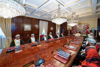 Réunion du Conseil des ministres au palais d’Al Hosn, dans la wilaya de Salalah, au gouvernorat du Dhofar, le 17/11/2022