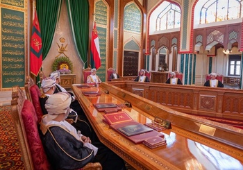 Réunion du Conseil des ministres au siège du Conseil à Mascate, le 15/06/2021