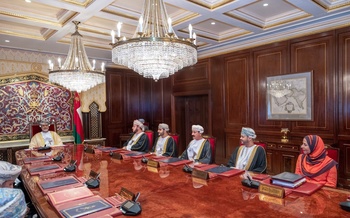 Réunion du Conseil des ministres au palais d’Al Hosn, dans la wilaya de Salalah, au gouvernorat du Dhofar, le 17/11/2022