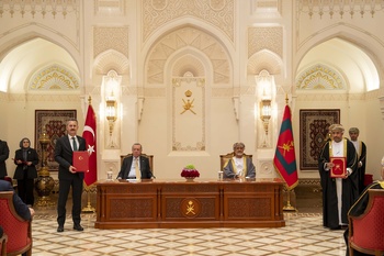 Sa Majesté le Sultan reçoit le Président turc le 22/10/2025