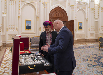 Sa Majesté le Sultan reçoit le Président libanais