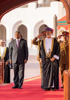 Seine Majestät der Sultan empfängt Seine Exzellenz Präsident João Manuel Lourenço, Präsident der Republik Angola