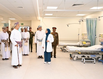 Sa Majesté le Sultan, Commandant suprême, visite la Cité médicale des appareils militaires et de sécurité