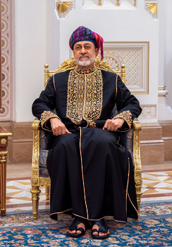 Seine Majestät der Sultan empfängt den Bundespräsidenten der Bundesrepublik Deutschland