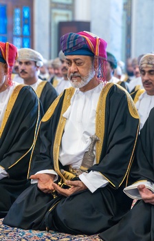 HM The Sultan Offers Eid Al-Fitr Prayers at Al Khor Mosque in Muscat