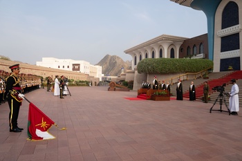 HM The Sultan Offers Eid Al-Fitr Prayers at Al Khor Mosque in Muscat