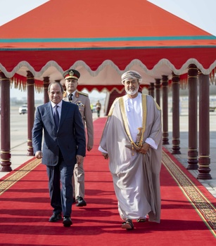 Su Majestad el Sultán recibe al Presidente de la República Árabe de Egipto 2026/05/7