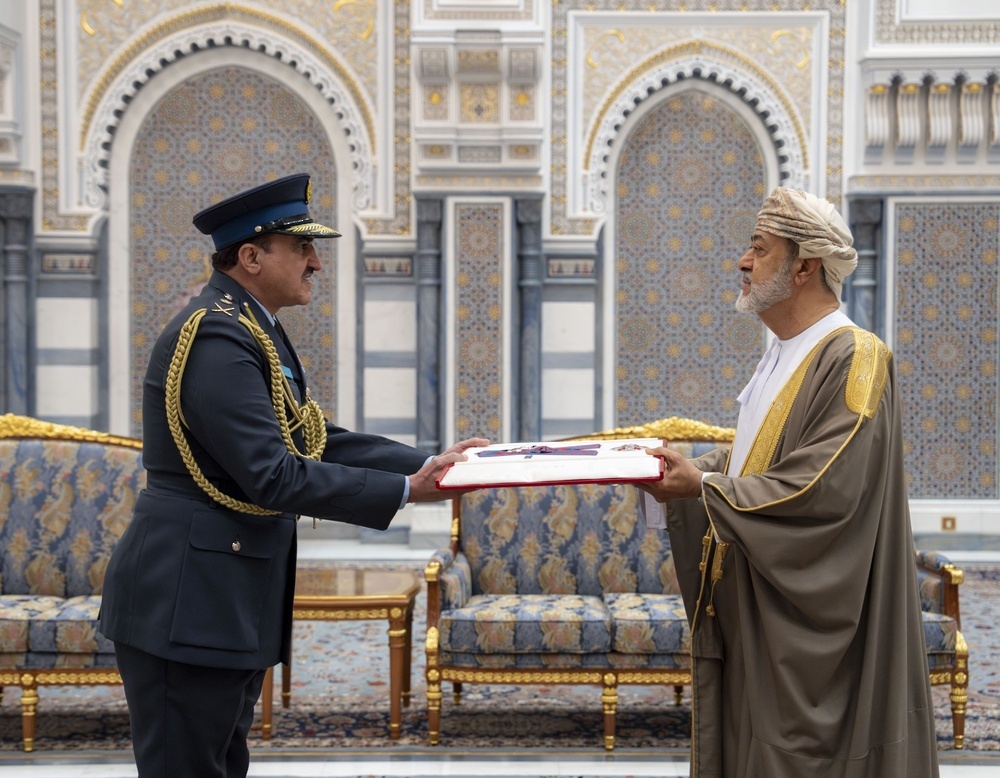 HM The Sultan Confers Medals on a Number of Their Highnesses, Their Excellencies, Military Commanders, and Senior Officers