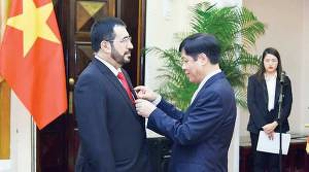 Vietnam president awards Order of Friendship to Omani Ambassador