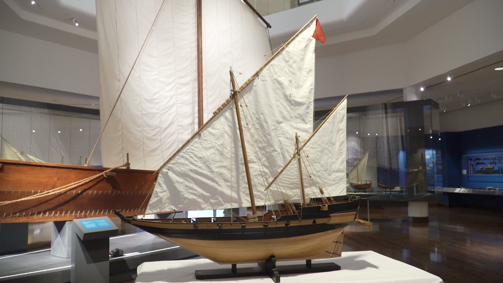 National Museum Displays Model of Muscat Armed Baghla Vessel