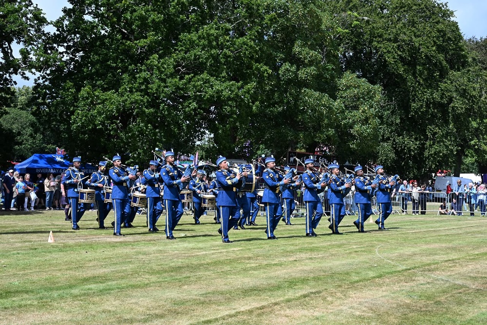 Las bandas de música del Ejército y de la Fuerza Aérea logran posiciones destacadas en Escocia