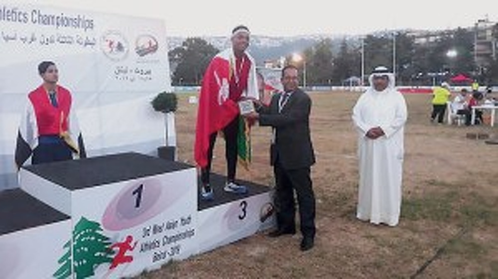 Oman’s talented sprinter Ali al Balushi hogs limelight in Lebanon